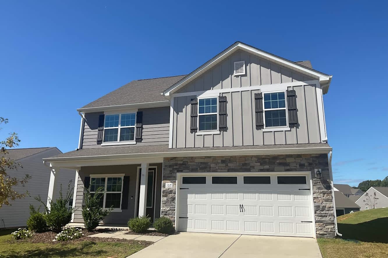 Front of 107 Tanner Loop, Troutman, NC