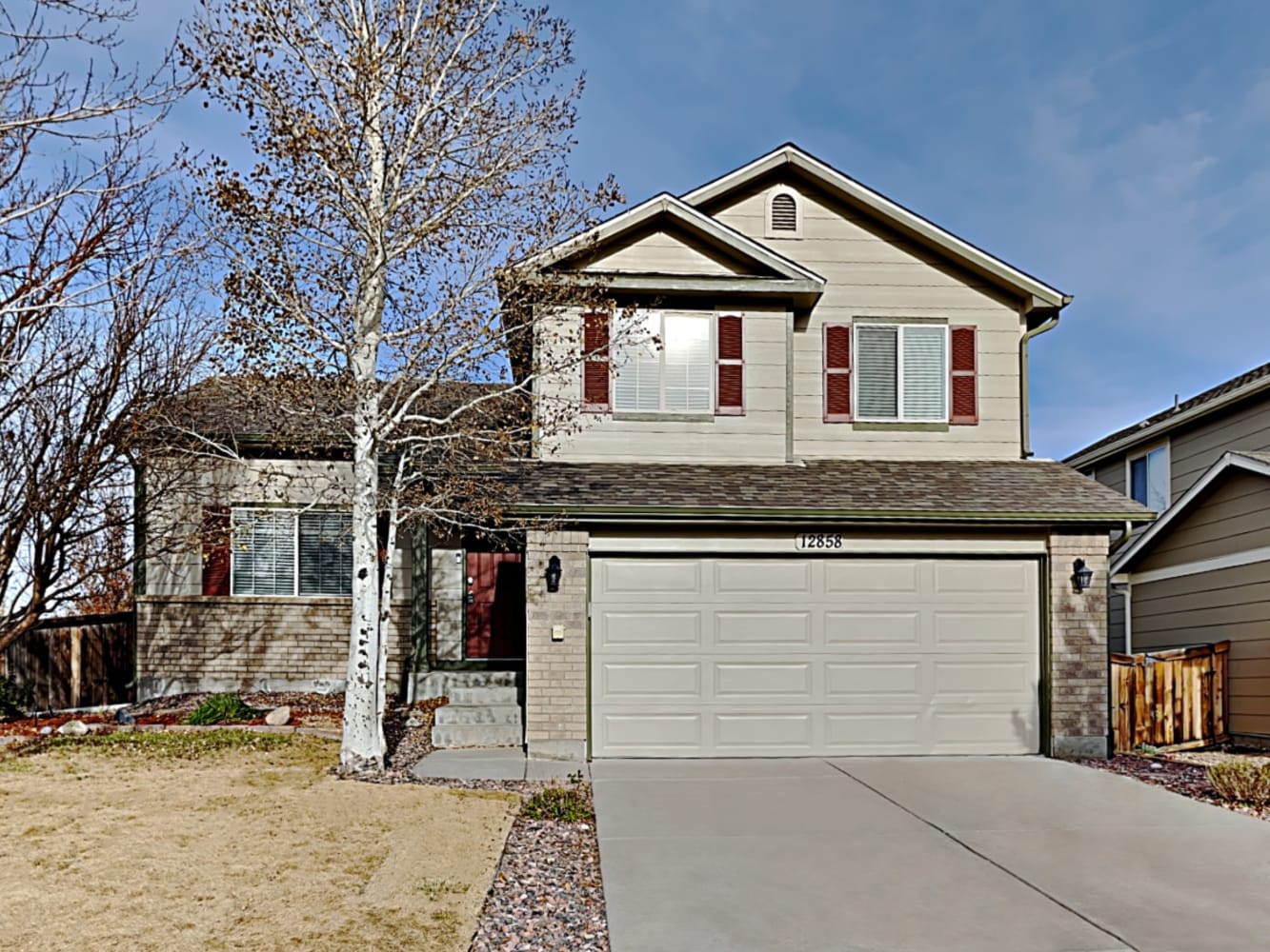 Front of 12858 Capital Creek St, Parker, CO