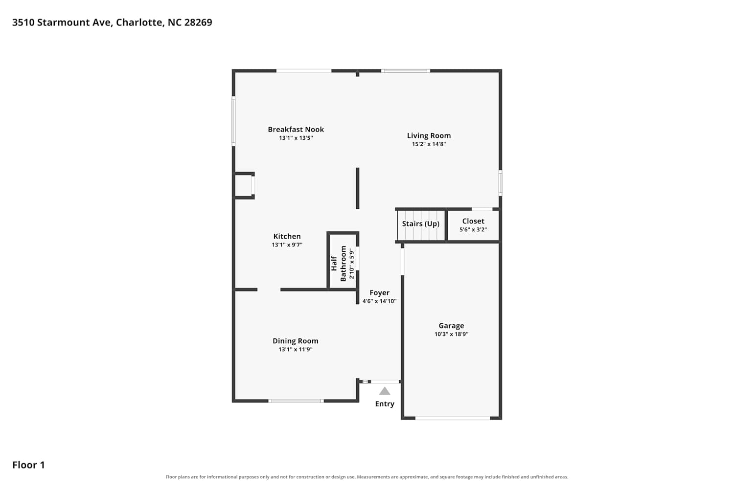 Front of 3510 Starmount Ave, Charlotte, NC