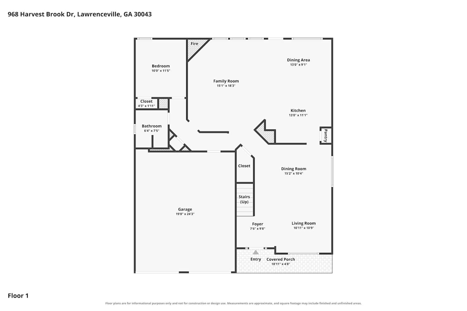 Front of 968 Harvest Brook Dr, Lawrenceville, GA