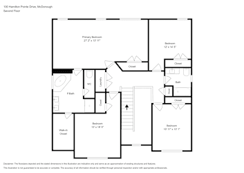 Floor plan 2 for 100 Hamilton Pointe Dr