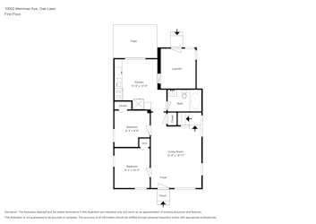 Floor plan 1 for 10002 Merrimac Ave