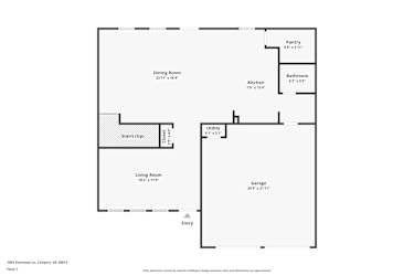 Floor plan 1 for 1002 Starmoss Lane