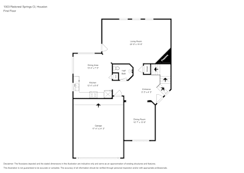 Floor plan 1 for 1003 Redcrest Springs Ct