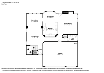 Floor plan 1 for 1004 Padre Island St