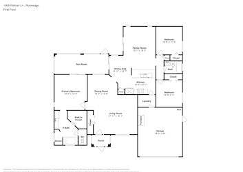 Floor plan 1 for 1005 Pelican Ln