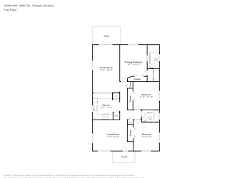 Floor plan 1 for 10088 NW 126th Ter