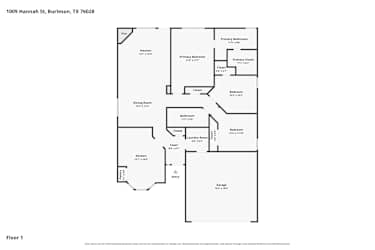 Floor plan 1 for 1009 Hannah St