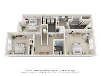 Floor plan 2 for 1009 Legacy Ct