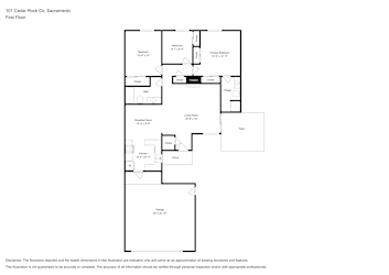Floor plan 1 for 101 Cedar Rock Cir