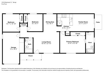 Floor plan 1 for 10102 Benbrook Ct
