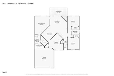 Floor plan 1 for 10107 Limewood Ln