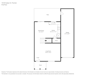 Floor plan 1 for 10125 Hudson Ct