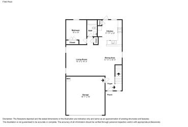 Floor plan 1 for 1019 Clear Dusk Ln