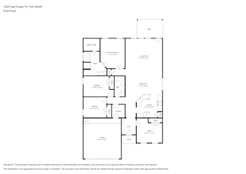 Floor plan 1 for 1020 Salt Creek Trl