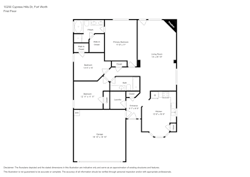 Floor plan 1 for 10200 Cypress Hills Dr