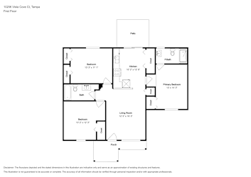Floor plan 1 for 10206 Vista Cove Ct