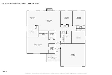 Floor plan 1 for 10230 Old Woodland Entry