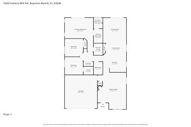 Floor plan 1 for 1026 Fosters Mill Rd