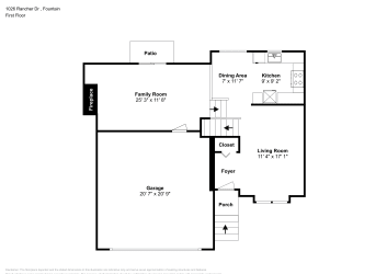 Floor plan 1 for 1026 Rancher Dr