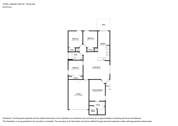 Floor plan 1 for 10303 Lakeside Vista Dr