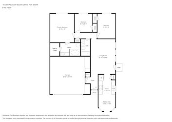 Floor plan 1 for 10321 Pleasant Mound Dr