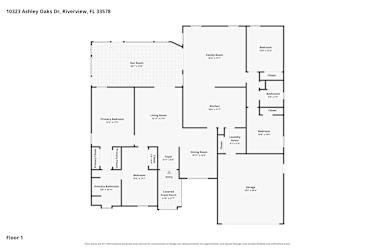 Floor plan 1 for 10323 Ashley Oaks Dr