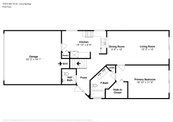 Floor plan 1 for 10374 NW 7th St