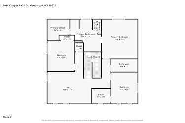 Floor plan 2 for 1038 Copper Palm Ct