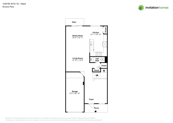 Floor plan 1 for 1038 NE 207th Ter