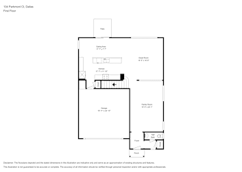 Floor plan 1 for 104 Parkmont Ct