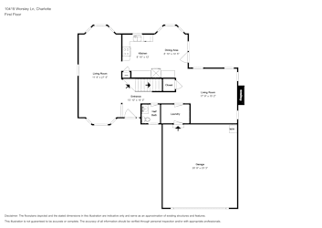 Floor plan 1 for 10419 Worsley Ln
