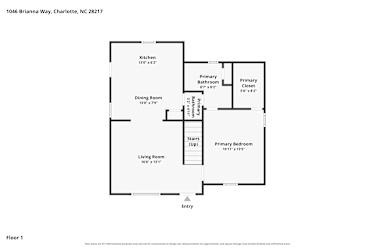 Floor plan 1 for 1046 Brianna Way