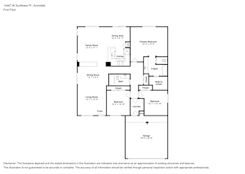 Floor plan 1 for 10467 W Sunflower Pl