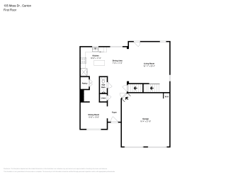 Floor plan 2 for 105 Moss Dr