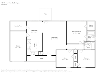 Floor plan 1 for 105 Mountain View Cir