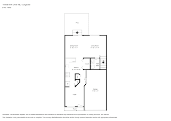 Floor plan 1 for 10504 56th Dr NE
