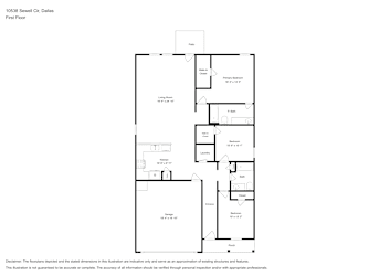 Floor plan 1 for 10538 Sewell Cir