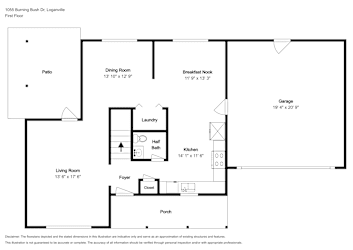 Floor plan 1 for 1055 Burning Bush Dr
