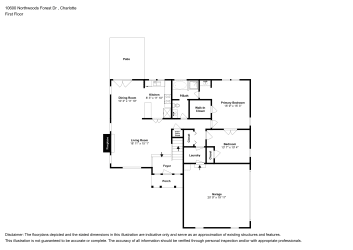 Floor plan 1 for 10600 Northwoods Forest Dr