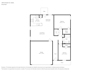 Floor plan 1 for 10616 Sewell Cir