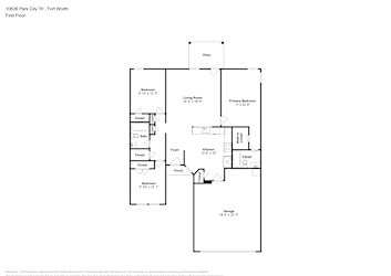 Floor plan 1 for 10636 Park City Trl