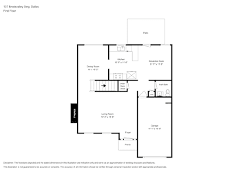 Floor plan 1 for 107 Brookvalley Xing