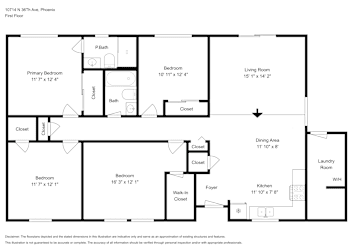 Floor plan 1 for 10714 N 36Th Ave