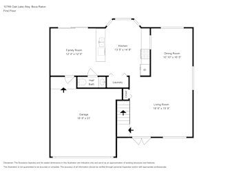 Floor plan 1 for 10769 Oak Lake Way