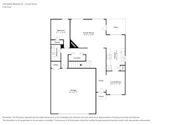 Floor plan 1 for 108 Astilbe Meadow Dr