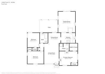 Floor plan 1 for 10808 Floral Dr