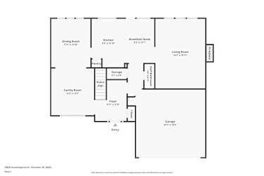 Floor plan 1 for 10828 Fountaingrove Dr