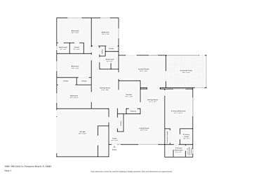 Floor plan 1 for 10851 NW 32nd Ct
