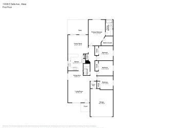 Floor plan 1 for 11008 E Delta Ave